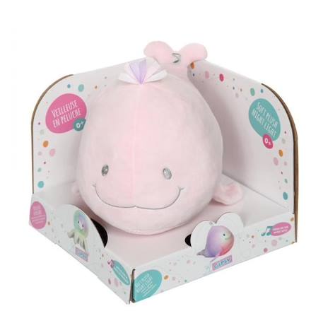 Gipsy Toys - Veilleuse Glow Soft - Baleine - 22 cm - Rose ROSE 1 - vertbaudet enfant 