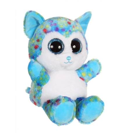 Gipsy Toys - Brilloo Friends -Chien Husky - 23 cm  -  Bleu BLEU 2 - vertbaudet enfant 