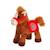 Gipsy Toys - Race Poneez Sonore n°16 - 22cm - Marron Dossard Rouge MARRON 2 - vertbaudet enfant 