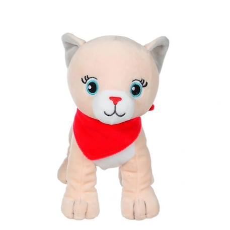 Gipsy Toys - Fun kitties Sonores - 17 cm - Beige Foulard Rouge BEIGE 3 - vertbaudet enfant 