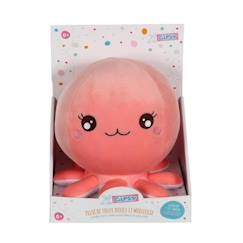 Jouet-Premier âge-Peluches-Gipsy Toys - Baby Squishi - Pieuvre - 22 cm - Rose