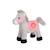 Gipsy Toys - Race Poneez Sonore n°12 - 22cm - Gris Dossard Rose BEIGE 1 - vertbaudet enfant 