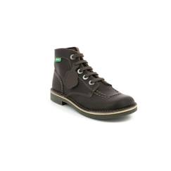 Chaussures-KICKERS Bottillons Kick Col marron Mixte