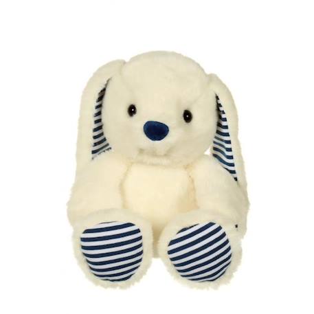 Gipsy Toys - Peluche Les Marinières - Lapin - 24 cm - Blanc Rayures Bleues BLANC 2 - vertbaudet enfant 