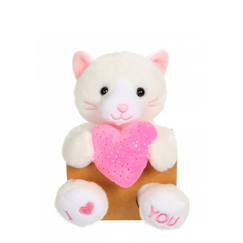 Jouet-Premier âge-Peluches-Gipsy Toys - Petsy Love - Chat - 14 cm - Beige