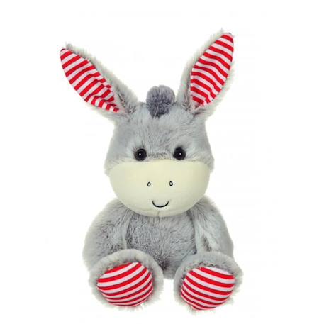 Gipsy Toys - Les marinières - Âne - 15 cm - Gris Rayures Rouges GRIS 1 - vertbaudet enfant 