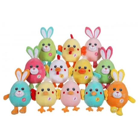 Gipsy Toys - Funny Eggs Sonores - 15 cm - Lapin Vert & Rose VERT 2 - vertbaudet enfant 