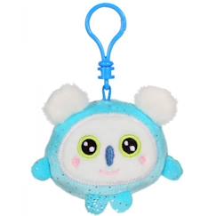 Jouet-Premier âge-Peluches-Gipsy Toys - Porte-clés - Squishimals Sparkle porte-clés - Koala Jowii - 8 cm - Bleu