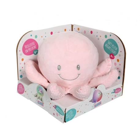 Gipsy Toys - Veilleuse Glow Soft - Pieuvre - 22 cm - Rose ROSE 1 - vertbaudet enfant 