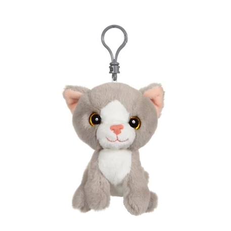 Gipsy Toys - Porte-clés Chat - 12 cm - Gris & Blanc GRIS 1 - vertbaudet enfant 