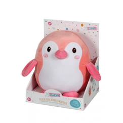 Jouet-Premier âge-Peluches-Gipsy Toys - Baby Squishi - Pingouin - 22 cm - Rose