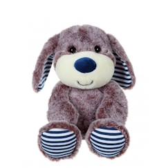 Jouet-Premier âge-Peluches-Gipsy Toys - Peluche Les Marinières - Chien - 24 cm - Marron Rayures Bleues