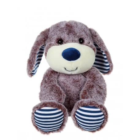 Gipsy Toys - Peluche Les Marinières - Chien - 24 cm - Marron Rayures Bleues MARRON 1 - vertbaudet enfant 