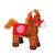 Gipsy Toys - Race Poneez Sonore n°16 - 22cm - Marron Dossard Rouge MARRON 1 - vertbaudet enfant 