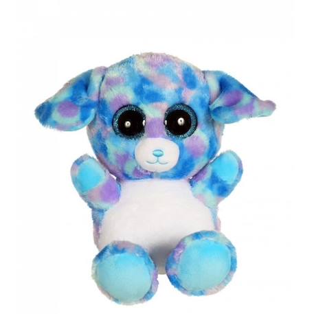 Gipsy Toys - Brilloo Friends - Chien Yoomi - 23 cm  - Bleu & Violet BLEU 1 - vertbaudet enfant 