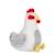 Gipsy Toys  - Poule - 40 cm - Blanche & Grise BLANC 1 - vertbaudet enfant 