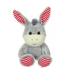 Jouet-Premier âge-Gipsy Toys - Peluche Les Marinières - Âne - 24 cm - Gris Rayures Rouges