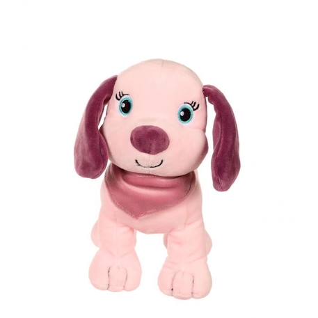 Gipsy Toys - Fun puppies sonores - 18 cm - Rose foulard Parme ROSE 2 - vertbaudet enfant 