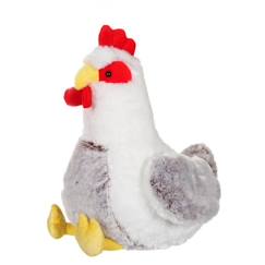 Jouet-Gipsy Toys  - Poule - 40 cm - Blanche & Marron