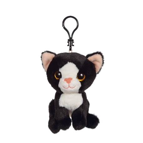 Garçon-Gipsy Toys - Porte-clés Chat - 12 cm - Noir & Blanc