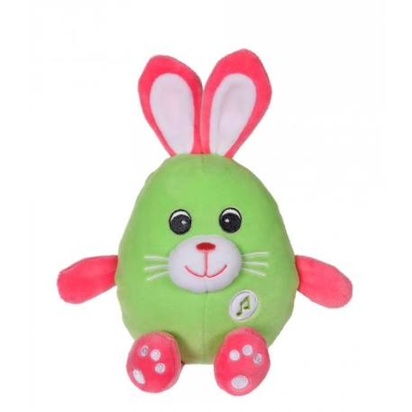 Gipsy Toys - Funny Eggs Sonores - 15 cm - Lapin Vert & Rose VERT 1 - vertbaudet enfant 