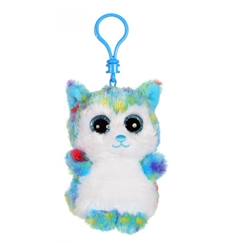 -Gipsy Toys - Porte-clés - Brilloo Friends - Chien Husky Igloo - 9 cm  - Bleu