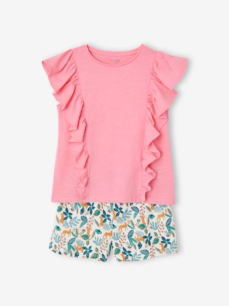 Fille-Ensemble-Ensemble tee-shirt et short fille