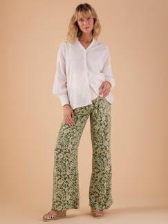 -Pantalon fluide grossesse motif fleurs ENVIE DE FRAISE