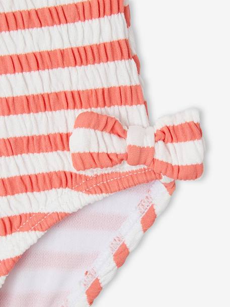 Maillot de bain 1 pièce bébé fille rayé abricot 3 - vertbaudet enfant 