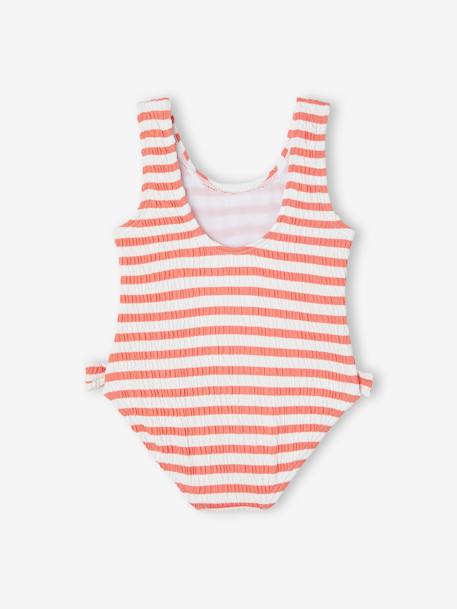 Maillot de bain 1 pièce bébé fille rayé abricot 2 - vertbaudet enfant 