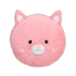 Jouet-Gipsy Toys - Rondouillet Econimals en Peluche Eco-responsable - Chat - 34 cm - Rose