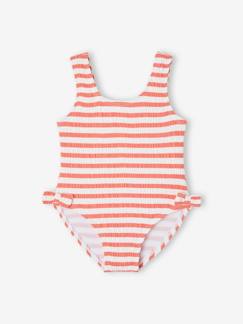 -Maillot de bain 1 pièce bébé fille rayé