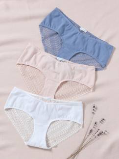 Vêtements de grossesse-Lingerie-Culotte, shorty-Lot de 3 shorties de grossesse coton biologique