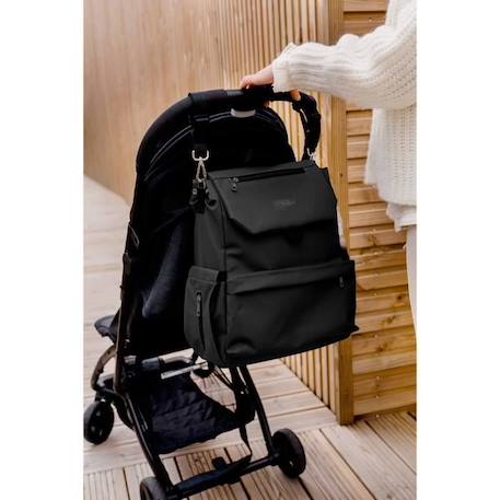 Sac à langer TINEO CASUAL - Forme Sac à dos - Grande capacité de rangement - Noir NOIR 5 - vertbaudet enfant 