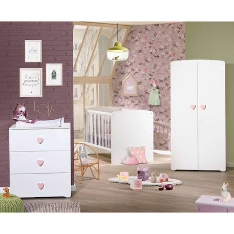 Lit évolutif - 140x70cm - Babyprice Basic - En bois blanc BLANC 4 - vertbaudet enfant 