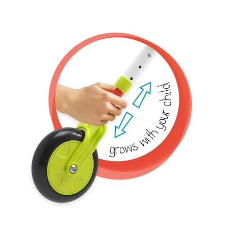 Tricycle évolutif Scuttlebug XL - MOOKIE - Bleu et vert - Roues XL - Pliable en 3 étapes BLEU 2 - vertbaudet enfant 