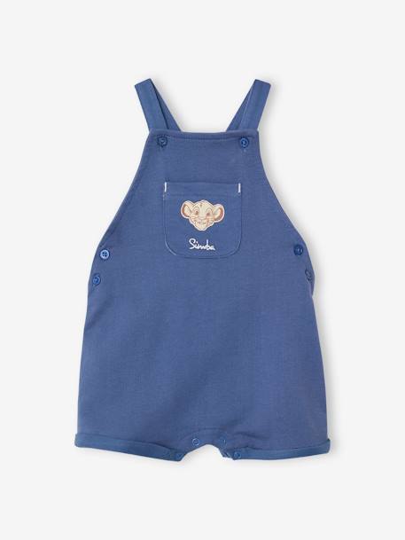 Ensemble bébé T-shirt + salopette short Disney® Le Roi Lion Ecru/indigo 3 - vertbaudet enfant 