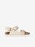 Sandales monochrome à 3 boucles fille COLORS OF CALIFORNIA beige doré+rose 3 - vertbaudet enfant 