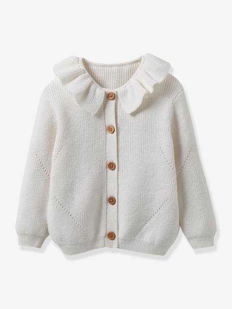 Bébé-Cardigan bébé coton bio et laine CYRILLUS