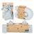 ROBA Coffret Bébé Lil Planet - 3 PCS - 1 Coussin Traversin + 1 Couverture + 1 Doudou - Cadeau de Naissance - Bleu Clair BLEU 3 - vertbaudet enfant 