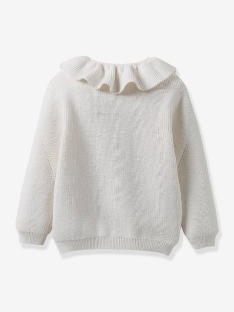 Cardigan bébé coton bio et laine CYRILLUS écru 2 - vertbaudet enfant 