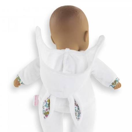 Poupon Petit coeur lapin blanc - COROLLE - 9000100710 - Capuche munie d'oreilles de lapereau - 30cm BLANC 4 - vertbaudet enfant 