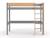 Lit mezzanine en pin massif LANDES - Gris/Bois GRIS 4 - vertbaudet enfant 