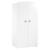 Armoire bébé Basic - Blanche - Boutons étoiles grises - 2 portes - Babyprice BLANC 1 - vertbaudet enfant 