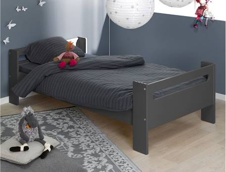 Lit mezzanine 90x190 LONDON - Anthracite GRIS 3 - vertbaudet enfant 