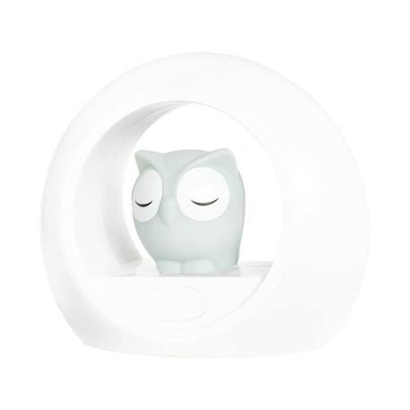 Veilleuse programmable - ZAZU - Lou Le Hibou - Capteur de son - Se rallume aux pleurs - Gris GRIS 2 - vertbaudet enfant 