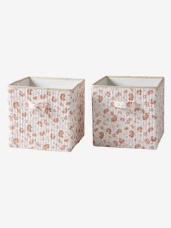 Chambre et rangement-Lot de 2 bacs de rangement imprimé fleurs Indiennes Folk