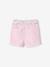 Short bébé avec sa ceinture fleurie lilas 3 - vertbaudet enfant 