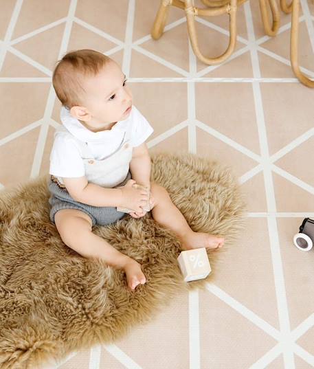 Tapis de Jeu Prettier Puzzle Toddlekind Beige - Taille 120x180cm - Mousse Eco-Responsable EVA BEIGE 1 - vertbaudet enfant 