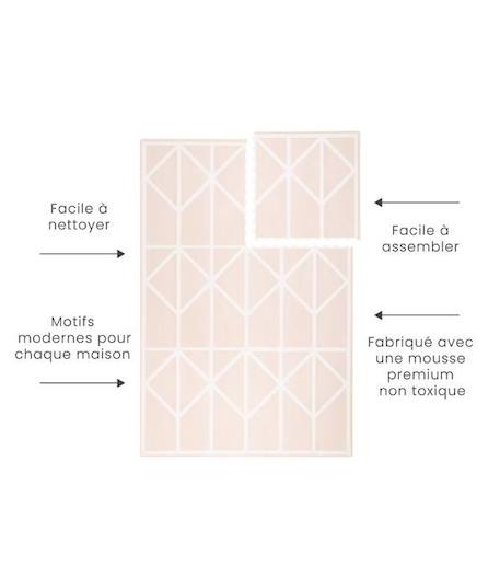 Tapis de Jeu Prettier Puzzle Toddlekind Rose - Taille 120x180cm - Mousse Eco-Responsable EVA ROSE 4 - vertbaudet enfant 